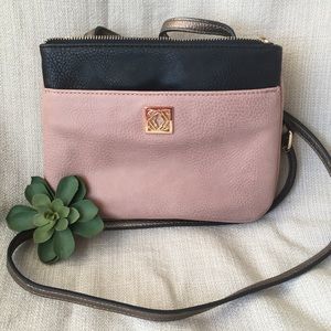 Kate Landry Double Zip Crossbody
